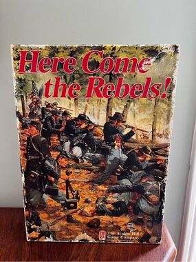 Here Come the Rebels! Vintage Avalon Hill Board Game unpunched